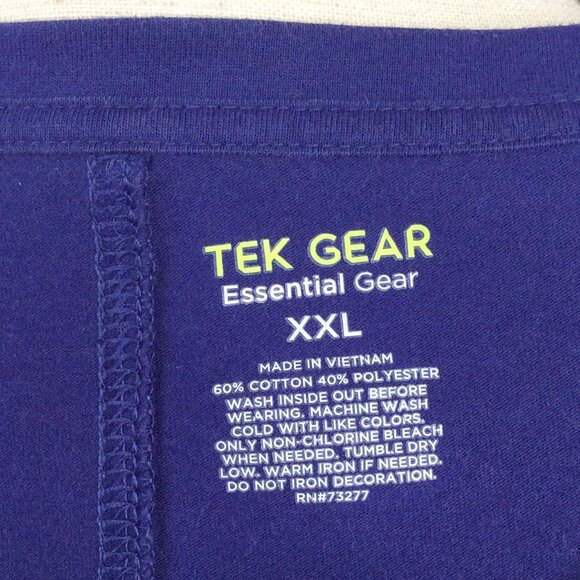 Tek Gear T-Shirt Womens Size XXL Purple Abstract Graphic Print Short Sleeve - Picture 9 of 9